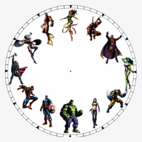 Amazing Ideas Unusual Clock Faces Best Photos Of Cool - Super Hero Clock Face, HD Png Download, Transparent PNG