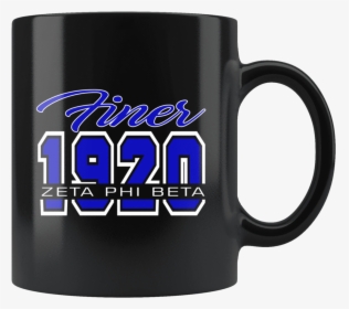 Zeta Phi Beta Black Mug - Coffee Cup, HD Png Download, Transparent PNG