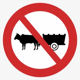 Bullock Cart Prohibited Sign, HD Png Download, Transparent PNG