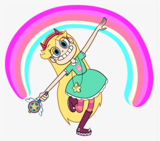 Image - Star Butterfly Rainbow, HD Png Download, Transparent PNG