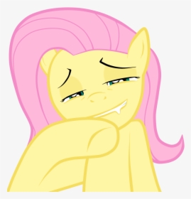 Fluttershy Twilight Sparkle Applejack Hair Face Cartoon - Perverted Fluttershy, HD Png Download, Transparent PNG