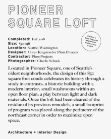 Pioneer Square Loft, HD Png Download, Transparent PNG