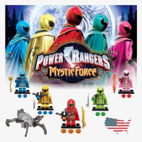 Power Ninja Action Figures Legacy Toys Mighty Mystic - Lego Power Rangers Mystic Force, HD Png Download, Transparent PNG