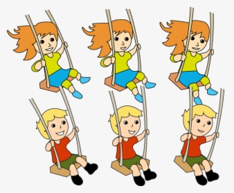 Swingkidsaction - Animation Kids Playing Gif Png, Transparent Png, Transparent PNG