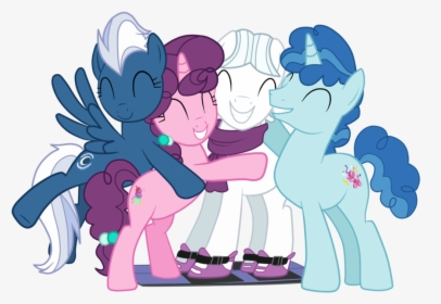 My Little Pony Group Png - My Little Pony Huggin, Transparent Png, Transparent PNG