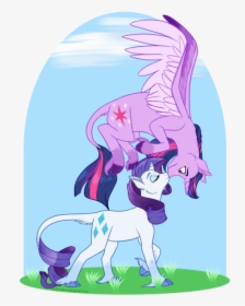 My Art My Little Pony Twilight Sparkle Rarity Raritwi - Cartoon, HD Png Download, Transparent PNG