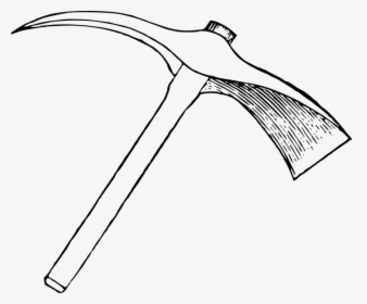 Pickaxe Clipart Black And White, HD Png Download, Transparent PNG