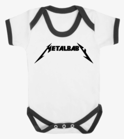 Metal Baby Contrast Trim Baby Vest - Daddy's Little Monster Baby Grow, HD Png Download, Transparent PNG
