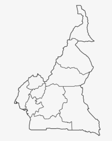 Cameroon Provinces Blank - Cameroon Provinces, HD Png Download, Transparent PNG