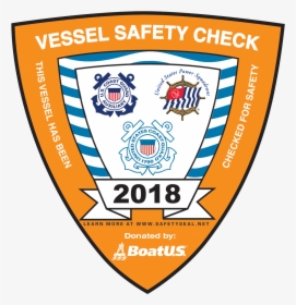 2018 Vessel Safety Check Decal - Vessel Safety Check 2018, HD Png Download, Transparent PNG