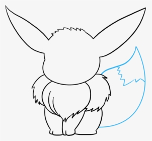 How To Draw Eevee - Pokemon Eevee Drawing, HD Png Download, Transparent PNG