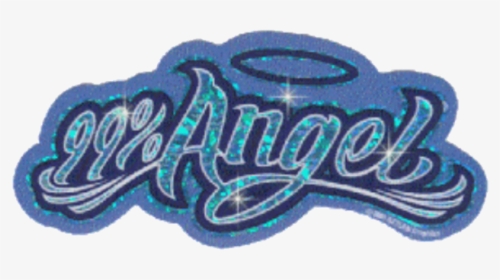 Angel Sparkly Sparkle Sticker Y2k Cute Blue Angelic - Angel Y2k, HD Png Download, Transparent PNG