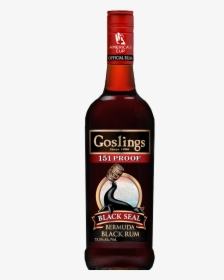 Goslings 151 Proof Black Seal Rum 75,5%, 0,7l - Gosling's Black Seal Rum, HD Png Download, Transparent PNG