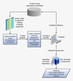 The Figure Displays The Workflow Of Defining Flexfield and - Oracle Hcm Cloud Flexfields, HD Png Download, Transparent PNG