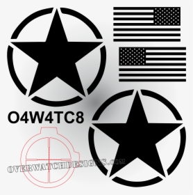 Invasion Star Vehicle Decal Kit - Army Star Sticker, HD Png Download, Transparent PNG