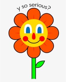 Flower Drawing Front View, HD Png Download, Transparent PNG