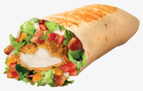 Food Wrap Transparent Background - Taco Bell Crispy Chicken Burrito, HD Png Download, Transparent PNG