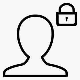 Man Boy Male Lock Secure Security Password Locked - Profile Line Icon, HD Png Download, Transparent PNG