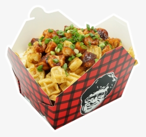 Drunken Chicken And Waffle - Drunken Chicken And Waffle Poutine, HD Png Download, Transparent PNG