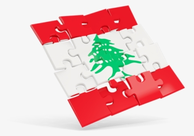 Square Puzzle Flag - Coat Of Arms Of Lebanon, HD Png Download, Transparent PNG