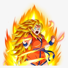 Comm Done For @yamizaki, Their Character Going Ssj3 - Cartoon, HD Png Download, Transparent PNG