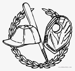 Baseball Clipart Black White, HD Png Download, Transparent PNG