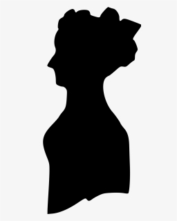 Lady Profile Silhouette Free Photo - Silhouette Old Fashioned Woman, HD Png Download, Transparent PNG