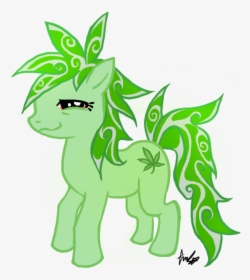 Rarity Rainbow Dash Pony Green Leaf Vertebrate Horse - Weed Pony, HD Png Download, Transparent PNG