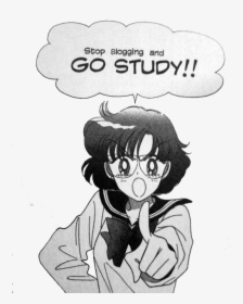 Sailor Mercury Go Study, HD Png Download, Transparent PNG
