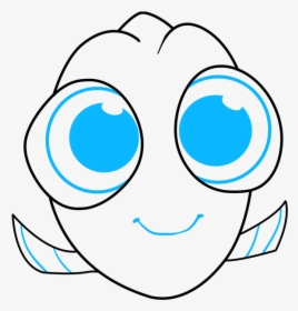 How To Draw Baby Dory From Finding Dory - Baby Dory Drawing Easy, HD Png Download, Transparent PNG