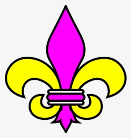 Purple And Gold Fleur De Lis Clip Art - Flor De Lis Jpg, HD Png Download, Transparent PNG