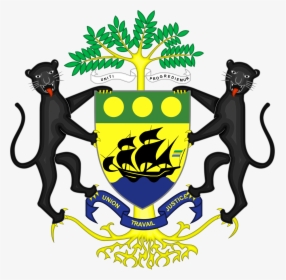 Coat Of Arms Senegal Png - Gabon Coat Of Arms, Transparent Png, Transparent PNG