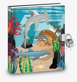 Shark Kids Diary With Lock, HD Png Download, Transparent PNG