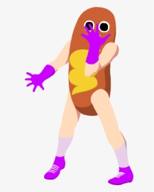 Not Quite Cena, Hotdog Man Allows You To See Him As - Hot Dog Giornos Pose, HD Png Download, Transparent PNG