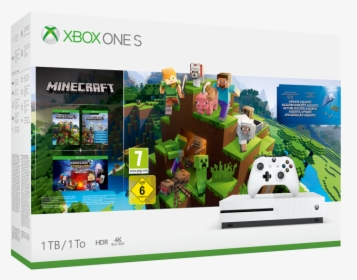 Xbox One S Minecraft Aquatics Bundle 1tb, HD Png Download, Transparent PNG