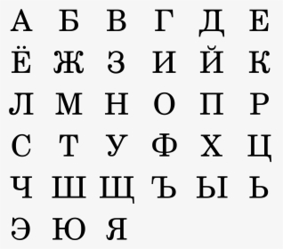 Russian Alphabet, HD Png Download, Transparent PNG