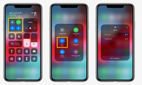 Switch Wi-fi Networks From Control Center - Ios 14 Iphone 7, HD Png Download, Transparent PNG