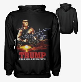 Trump Rambo Hoodie - Rambo First Blood Part Ii 1985 Poster, HD Png Download, Transparent PNG