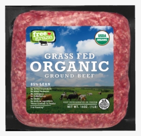 Organic Beef Brick Mockup-01 - Free Graze Ground Beef Kobe, HD Png Download, Transparent PNG