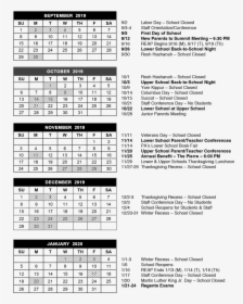 02 2019-20 School Calendar Revised Forweb Top - Nyc Doe Calendar 2020, HD Png Download, Transparent PNG