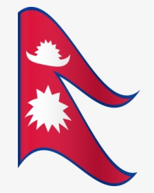 Vector Flag Of Nepal - Waving Flag Nepal Flag Logo Png, Transparent Png, Transparent PNG