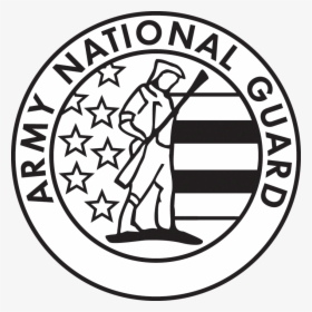 National Guard Logo Black And White - Circle, HD Png Download, Transparent PNG