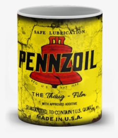 Pennzoil Motor Oil Vintage Distressed Retro Cool Mug - Spam, HD Png Download, Transparent PNG