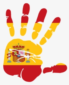 Spanish Classes - Paint Hand Print Png, Transparent Png, Transparent PNG
