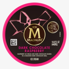 Magnum Ice Cream Dark Chocolate Raspberry - Magnum Double Cherry Truffle, HD Png Download, Transparent PNG