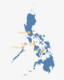 12 Day Tour - Map Of The Philippines, HD Png Download, Transparent PNG