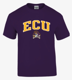 Purple Youth Ecu Jolly Roger Arch Tee - East Carolina Pirates, HD Png Download, Transparent PNG