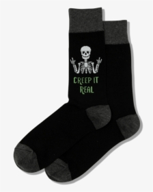 Men S Creep It Real Socks   Class Slick Lazy Image - Sock, HD Png Download, Transparent PNG