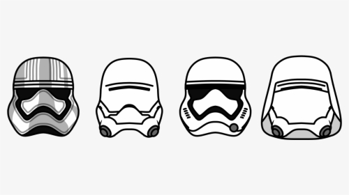 First Order Stormtrooper Helmet Png - First Order Helmet Drawing, Transparent Png, Transparent PNG