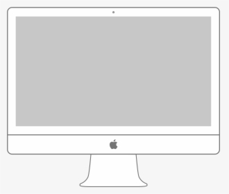 Pc Clipart Minimalist - Computer Monitor, HD Png Download, Transparent PNG